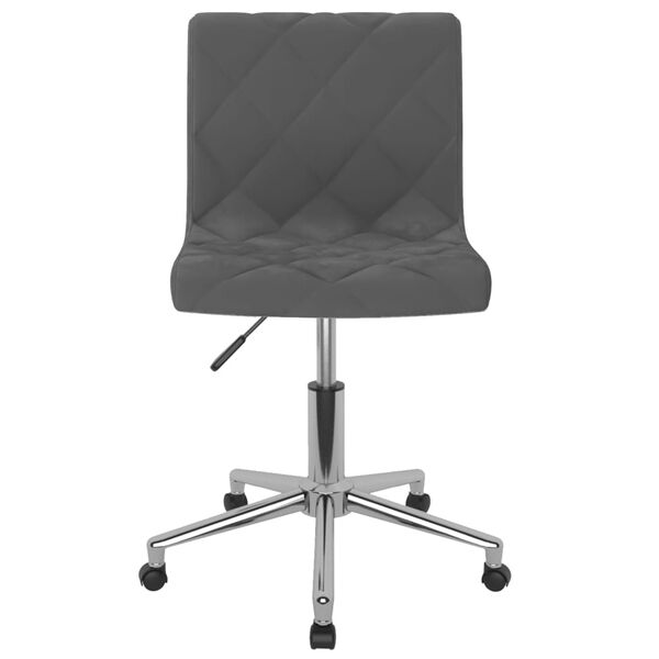vidaXL Chaises pivotantes &agrave; manger lot de 4 Gris fonc&eacute; Velours