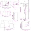 vidaXL Rideaux pour lit mezzanine avec tunnel et tour rose