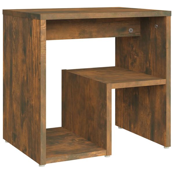 vidaXL Tables de chevet 2 pcs Chêne fumé 40x30x40 cm Bois d'ingénierie
