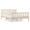 vidaXL Cadre de lit sans matelas bois massif