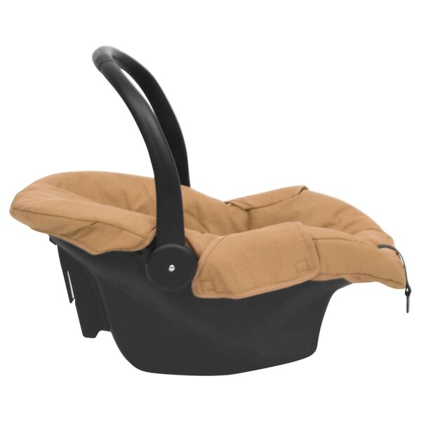 vidaXL Si&egrave;ge d'auto pour b&eacute;b&eacute; Taupe 42x65x57 cm