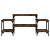 vidaXL Meuble TV Chêne fumé 117x35x52 cm Bois d'ingénierie