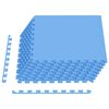 vidaXL Tapis de sol 24 pc Bleu 8,64 m&sup2; Mousse EVA