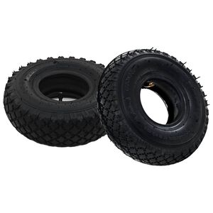 vidaXL 2 pneus 2 chambres &agrave; air 3.00-4 260x85 pour roue de diable