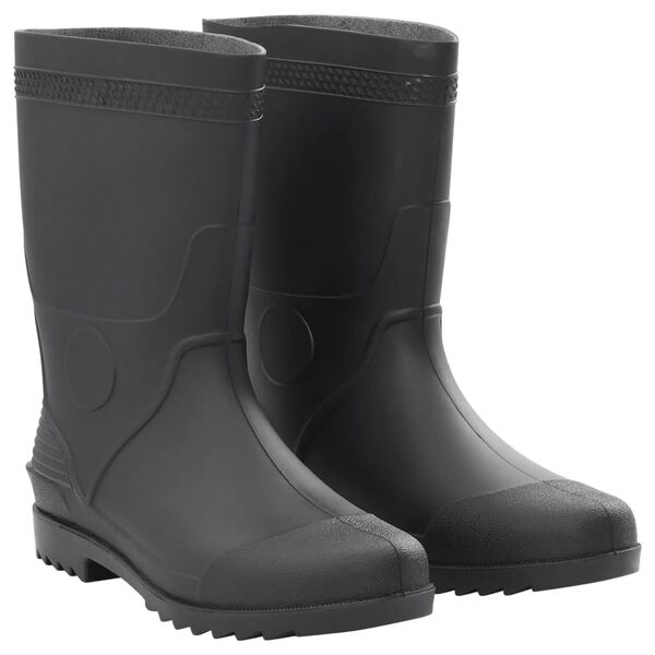 vidaXL Bottes de pluie noir taille 46 PVC