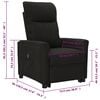 vidaXL Fauteuil Noir Tissu