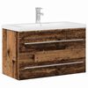 vidaXL Meuble de Lavabo de Salle de Bain Bois Ancien 80 x 38,5 x 48 cm
