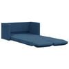 vidaXL Canap&eacute;-lit 2 en 1 bleu 112x174x55 cm tissu