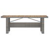 vidaXL Salon de jardin 7 pcs avec coussins Résine tressée Gris