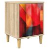 vidaXL Table de chevet HEESCH Ch&ecirc;ne Sonoma 36 x 33 x 50 cm