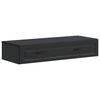 vidaXL Table d'appoint murale Noir 87,5 x 34,5 x 17 cm