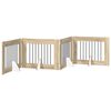 vidaXL Porte de chien pliable avec supports 4 pc Ch&ecirc;ne Sonoma 321 cm