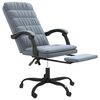 vidaXL Fauteuil inclinable de bureau Gris fonc&eacute; Velours