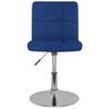 vidaXL Chaises pivotantes &agrave; manger lot de 4 bleu tissu