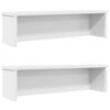 VidaXL &Eacute;tag&egrave;res de cuisine empilables 2 pcs blanc 60x15x16 cm