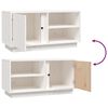 vidaXL Meuble TV Blanc 80x35x40,5 cm Bois de pin massif