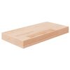 vidaXL Panneau d'&eacute;tag&egrave;re 40x20x4 cm Bois de ch&ecirc;ne massif non trait&eacute;