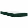 vidaXL Sommier &agrave; lattes de lit avec matelas Vert fonc&eacute; 90x190 cm