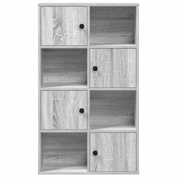 vidaXL Biblioth&egrave;que sonoma gris 60x24x101,5 cm bois d'ing&eacute;nierie