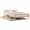 vidaXL Cadre de lit sans matelas 160x200 cm bois massif de pin