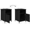 vidaXL Cabinet de chevet Ch&ecirc;ne noir 40 x 42 x 60 cm Bois d'ing&eacute;nierie