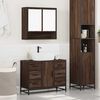 vidaXL Ensemble de meubles de salle de bain 2 pcs Chêne marron