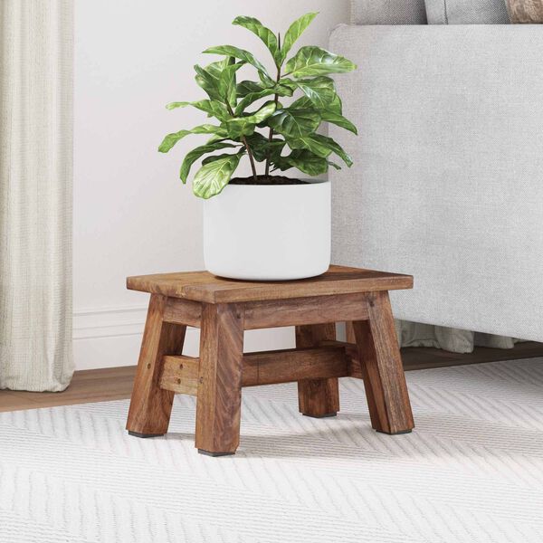 vidaXL Tabouret Naturel 30 x 20 x 20 cm Bois d'Acajou