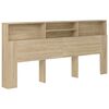 vidaXL Armoire de t&ecirc;te de lit Ch&ecirc;ne sonoma 220x19x101,5 cm