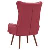 vidaXL fauteuil Bordeaux 69 x 74 x 93 cm Cuir artificiel