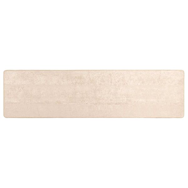 vidaXL Tapis Imprim&eacute; Cr&egrave;me 300 x 80 cm Polyester et PVC