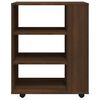 vidaXL Armoire roulante Ch&ecirc;ne marron 60x35x75 cm Bois d'ing&eacute;nierie