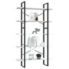 vidaXL Biblioth&egrave;que &agrave; 5 niveaux Blanc 100x30x175 cm Bois d'ing&eacute;nierie