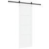 vidaXL Porte coulissante ORKDAL Blanc et Noir 83 x 232 cm Pin massif