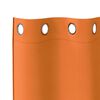 vidaXL Rideaux occultants avec anneaux 2 pcs Orange vif 245 x 140 cm