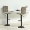 vidaXL Tabourets de bar lot de 2 gris clair velours