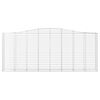 vidaXL Paniers à gabions arqués 10 pcs 400x50x160/180 cm fer galvanisé