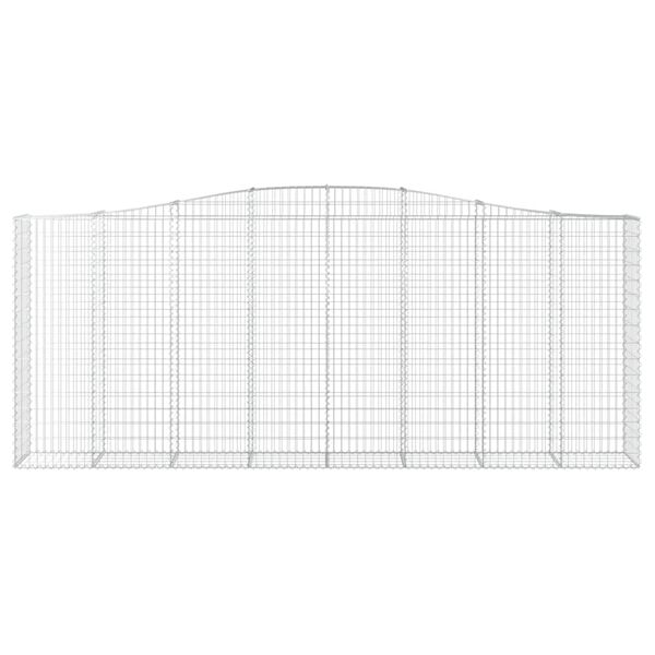 vidaXL Paniers à gabions arqués 10 pcs 400x50x160/180 cm fer galvanisé