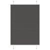 vidaXL Store pliss&eacute; noir 95x100 cm largeur du tissu 94,4 cm polyester