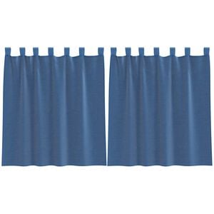 vidaXL Rideaux en voile avec boucles 2 pcs bleu royal 140x140 cm