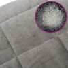 vidaXL Couverture lest&eacute;e Gris 138x200 cm 6 kg Tissu