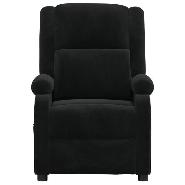 vidaXL Fauteuil inclinable noir velours