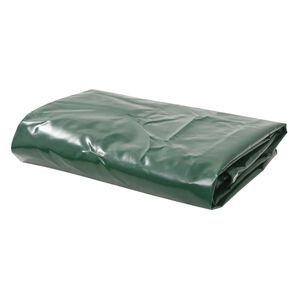 vidaXL B&acirc;che 650 g / m&sup2; 4 x 4 m Vert
