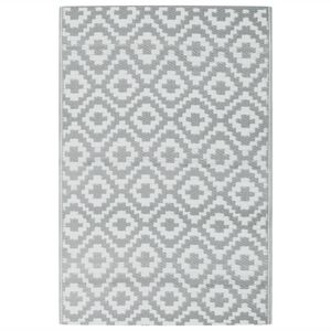 vidaXL Tapis d'ext&eacute;rieur ARAKIL Gris 120x180 cm PP