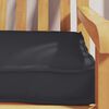 vidaXL Set de coussins de palette 2 pcs Noir 200 x 40 x 8 cm