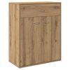 vidaXL Buffet ch&ecirc;ne artisanal 60x30x75 cm bois d'ing&eacute;nierie