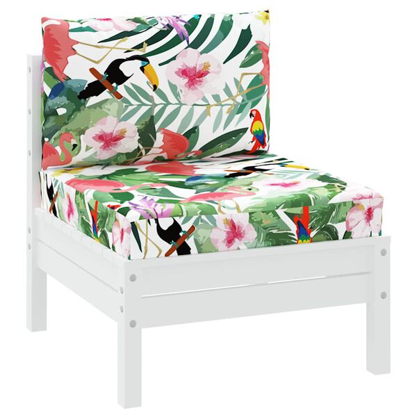 vidaXL Coussins de palette lot de 2 multicolore tissu Oxford