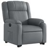 vidaXL Fauteuil inclinable électrique gris similicuir