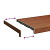 vidaXL Appui de fen&ecirc;tre Bois Brun 100 x 30 x 4,5 cm PVC