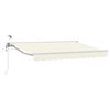 vidaXL Auvent r&eacute;tractable &eacute;lectrique Cr&egrave;me et Blanc 3 x 2,5 m
