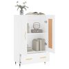 vidaXL Buffet haut blanc 69,5x31x115 cm bois d'ing&eacute;nierie